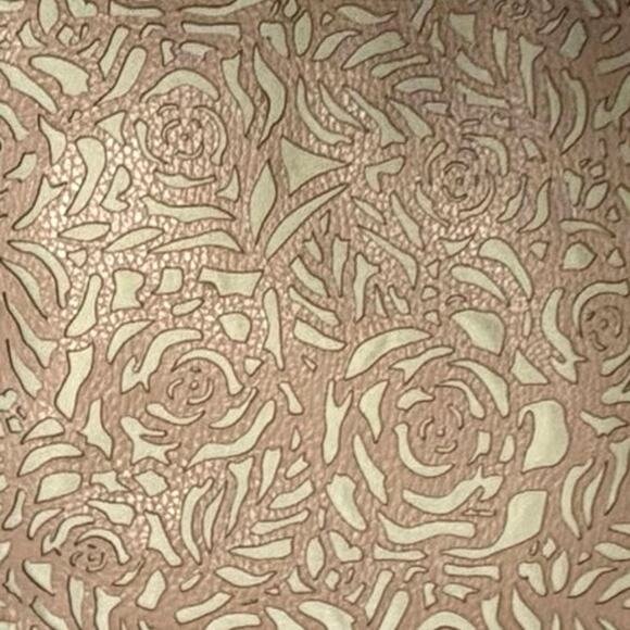 Roberto Pancani Laser Cut Leather Tote Satchell Crossbody | Tan Peach Italy - Picture 3 of 14